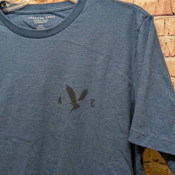 American Eagle T-shirt Super Soft Standard Fit Tee Size Large - Picture 4 of 11